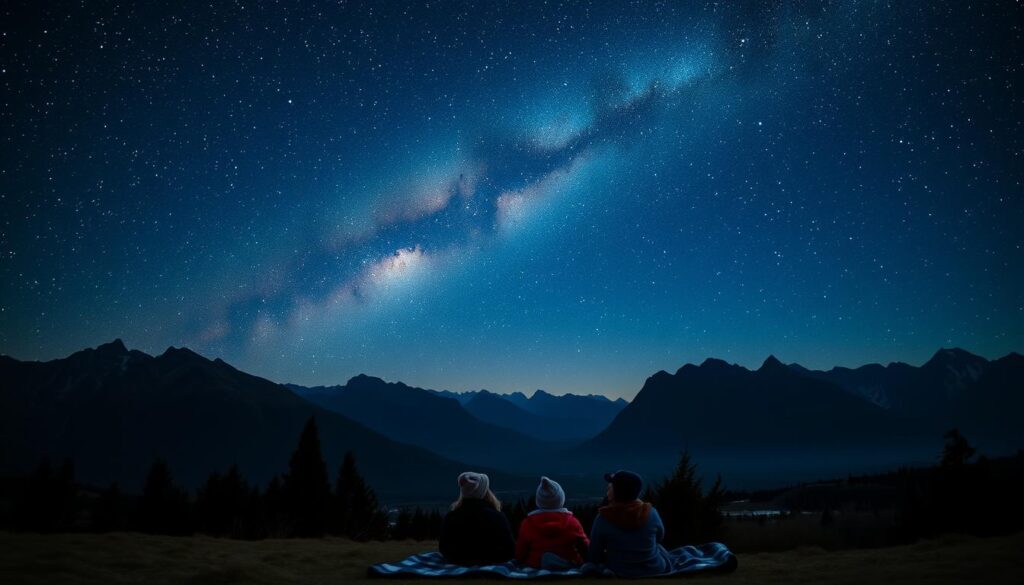 Patagonian night sky stargazing